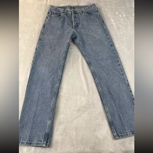 Wrangler mens light wash straight leg denim jeans size 32